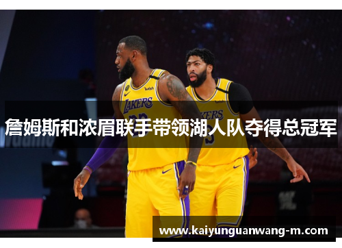 詹姆斯和浓眉联手带领湖人队夺得总冠军